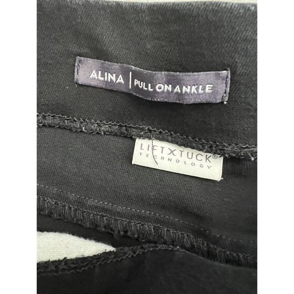 NYDJ NOT YOUR DAUGHTERS JEANS Alina Sz 16 Black Stretch 5 Pocket Legging Jeans - Picture 4 of 7